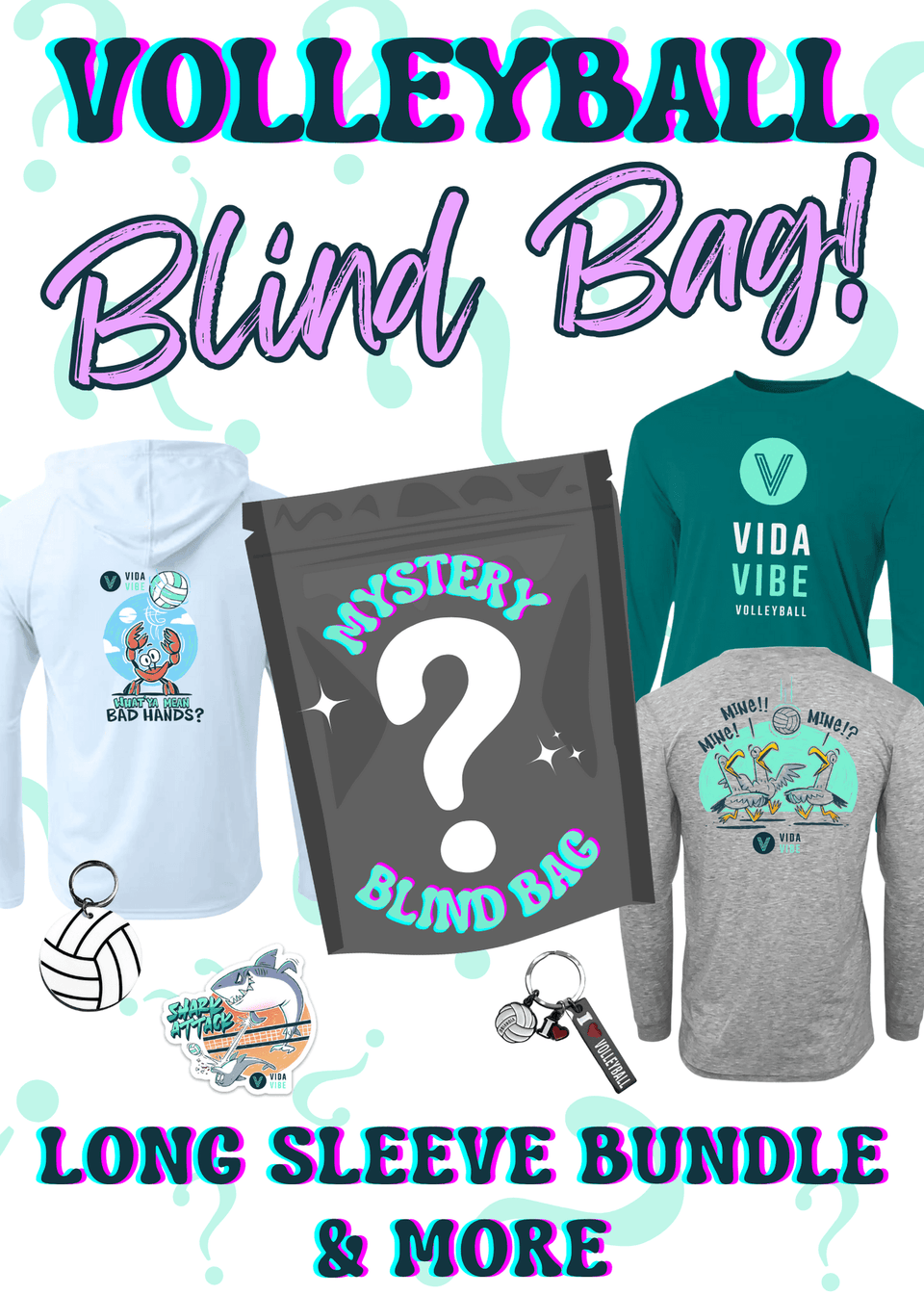 Mystery Blind Bag – Volleyball Long Sleeve + Surprise Goodies